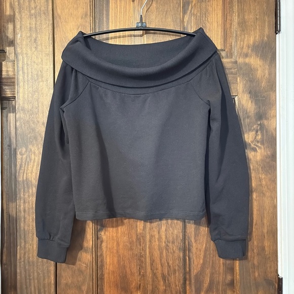 ASOS Sweaters - ASOS Black Off-the-Shoulder Crop Sweater​